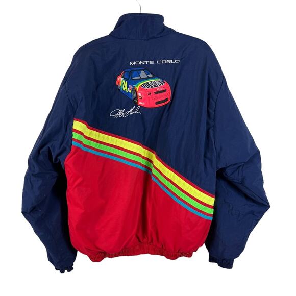 Vintage 90s Nascar Motorsport Jeff Gordon 24 Monte Carlo Dupont Racing Jacket XL - Picture 1 of 9